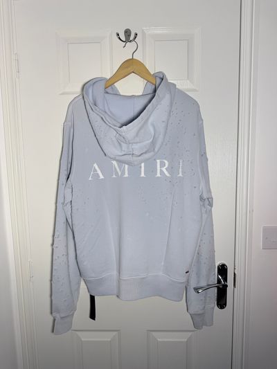Amiri MA Shotgun Gray Dawn Hoodie - Size Medium - Brand New With Tags