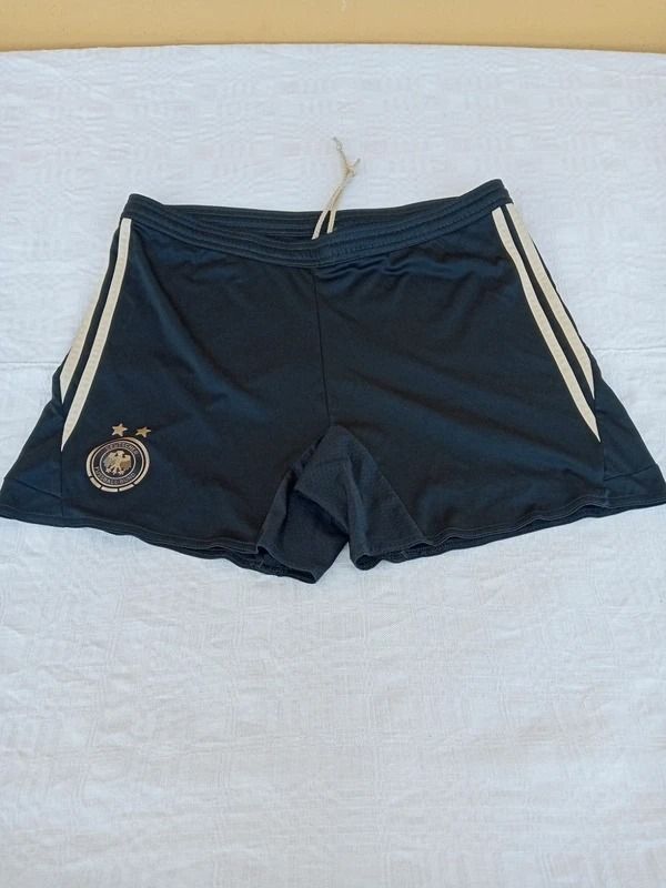 Black Sports Shorts With White Stripes adidas image 1