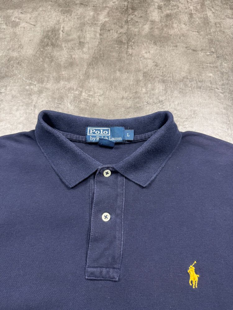 Polo By Ralph Lauren Navy Blue Polo Shirt obraz 3