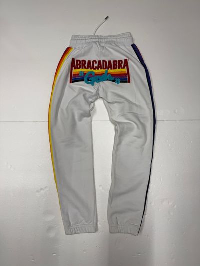 Gcds White Sweatpants With Rainbow Stripes S