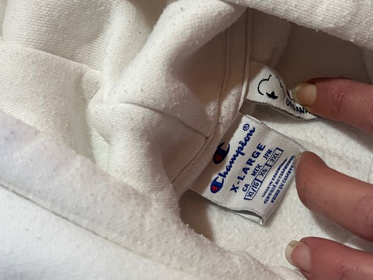 Champion white hoodie 3