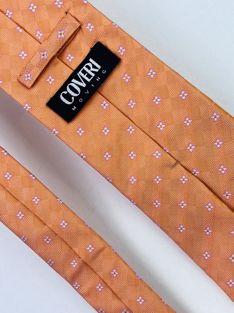 Coveri Moving Orange Patterned Tie 2