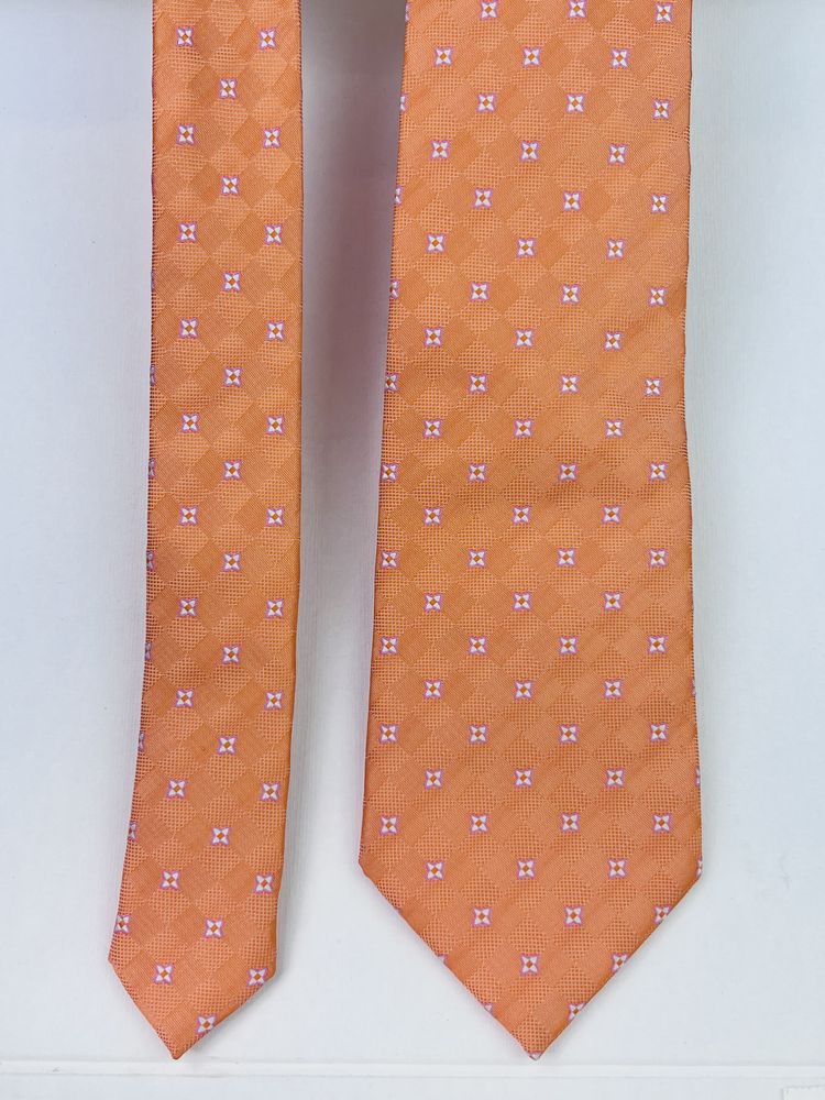 Coveri Moving Orange Patterned Tie 5