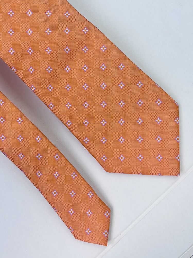 Coveri Moving Orange Patterned Tie 6