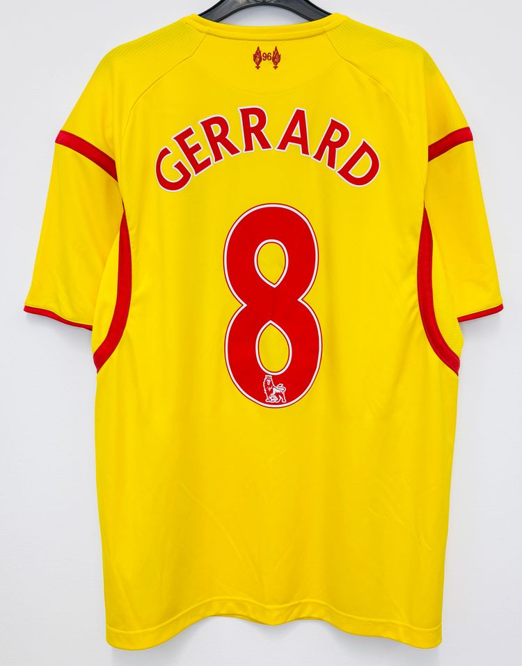 2014 2015 Liverpool Nike Away Football Shirt GERRARD 8 Men's Large