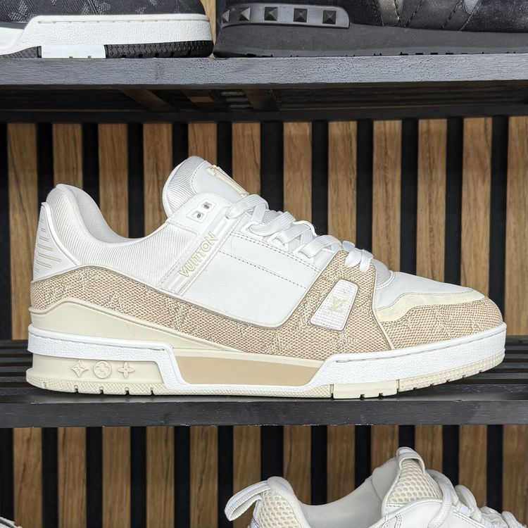 Louis Vuitton LV Trainer UK 9.5 "Luxury Beige"  image 1