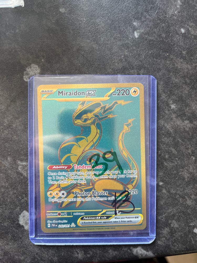Miraidon Ex Trading Card imagen 1