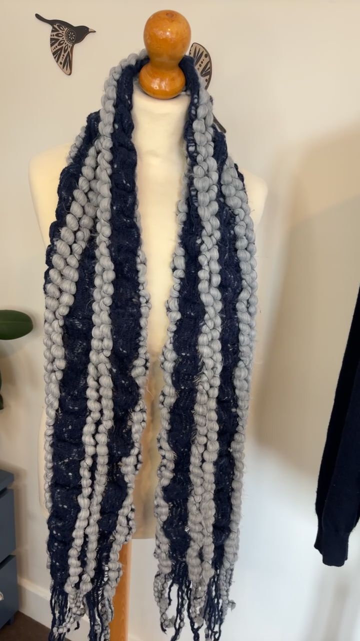 Per Una navy & grey Scarf image 1
