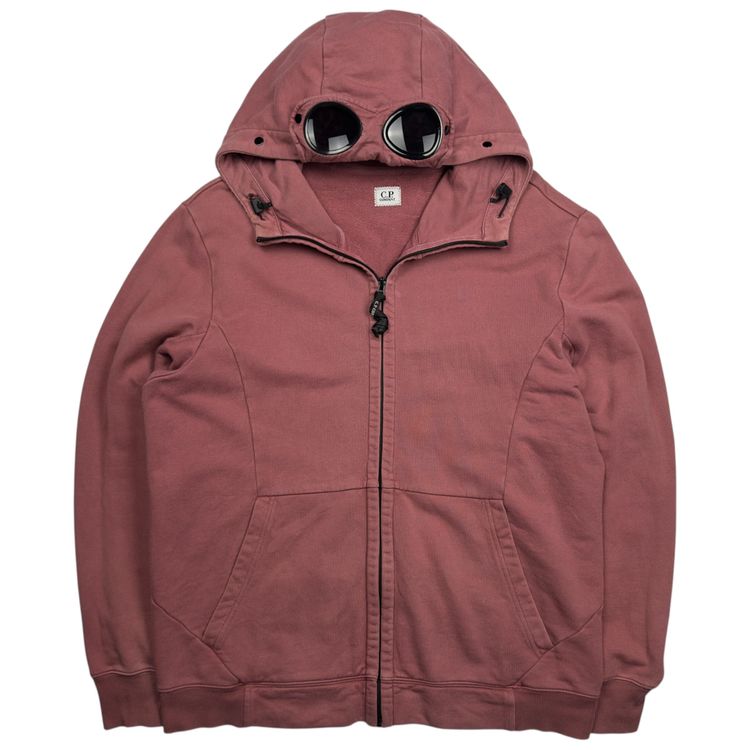 C.P. Company Diagonal Raised Fleece Goggle Full Zip - Rose