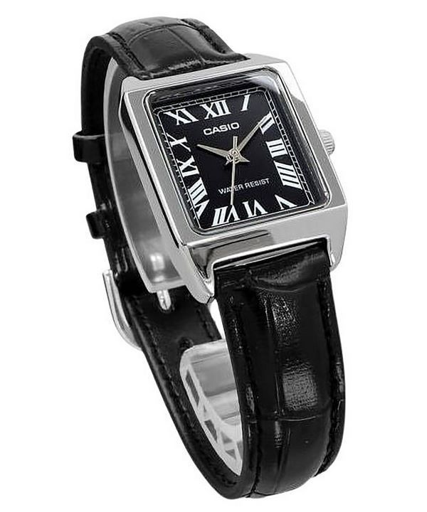 Casio Standard Analog Leather Strap Black Dial Quartz LTP-V007L-1B Women's Watch image 2