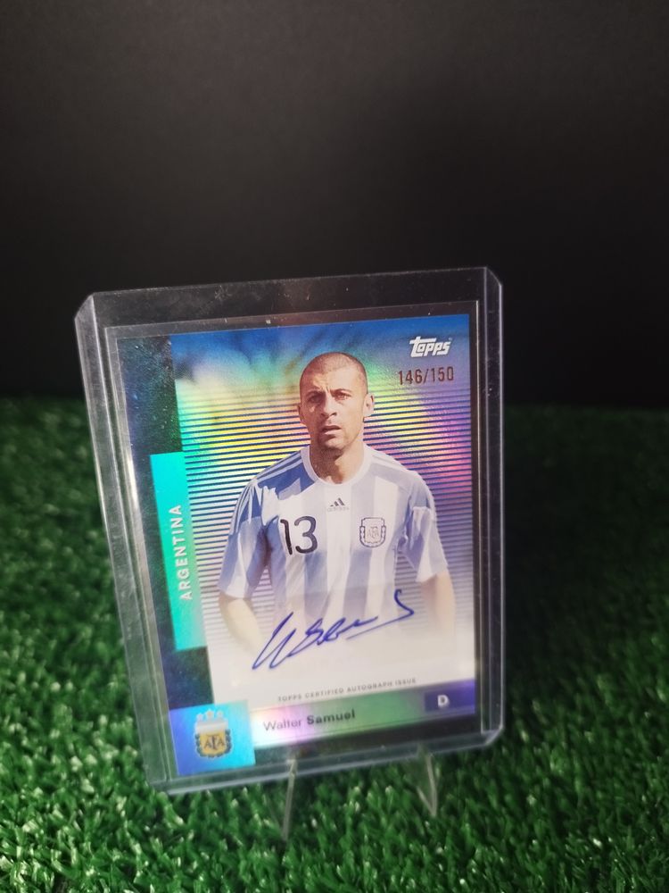 Walter Samuel 2026 Topps Argentina Team Set Auto /150