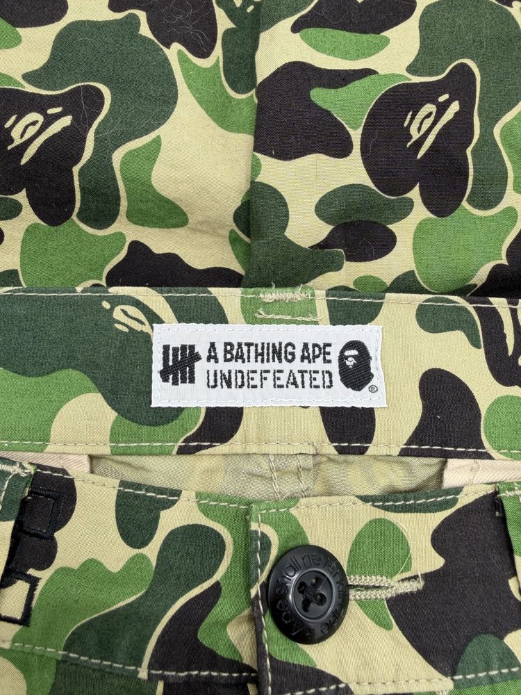 Bape Camo Print Undefeated Cargo Trousers image 3