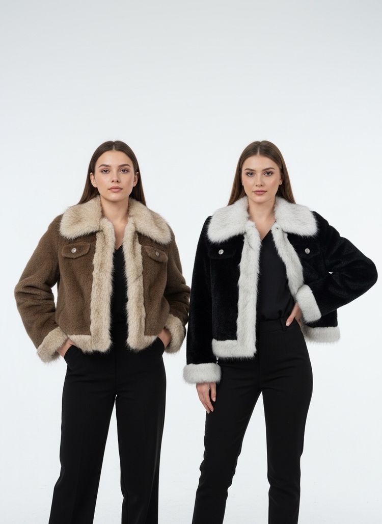 Other black shearling jacket product image