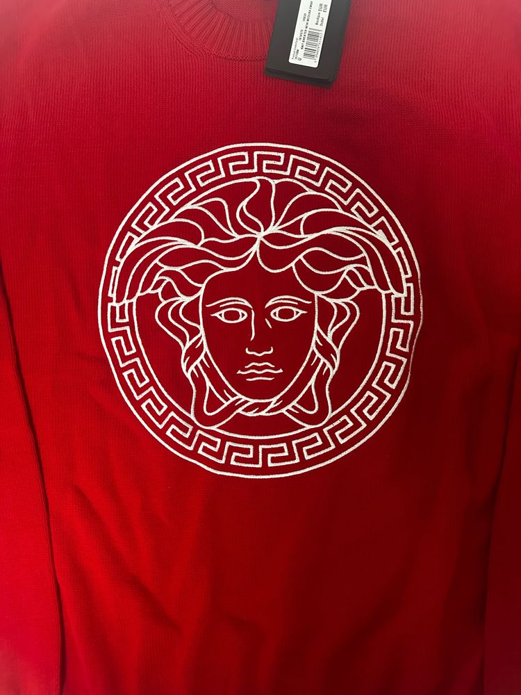 Versace Knit Sweater With Medusa Embroidery image 3