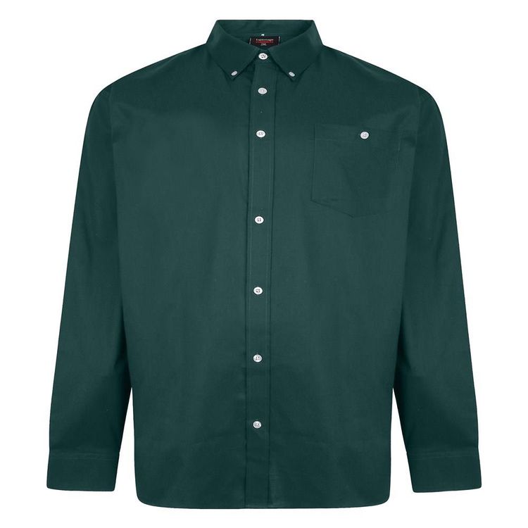 Other Espionage Men's Plus Size Laundered Weave Long Sleeve Oxford Shirt With Button Down Collar (SH334) XXL-8XL, 2 Colours product image