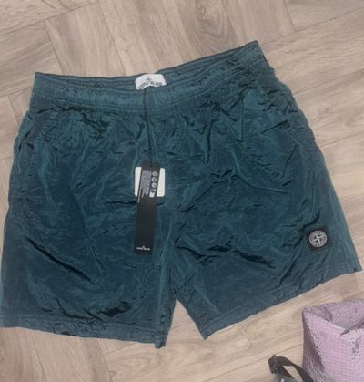 Stone Island Nylon Metal Swim Shorts Bottle Green Large NS BNWT