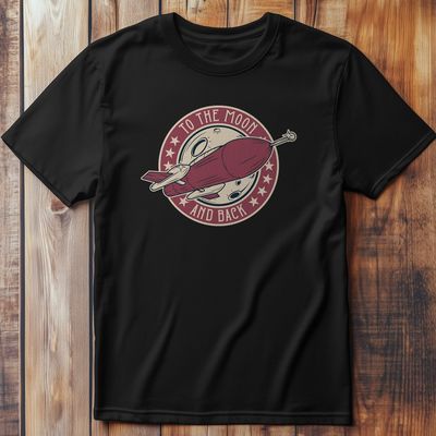 OuterSpaceFont_10 Rocket T-Shirt 4