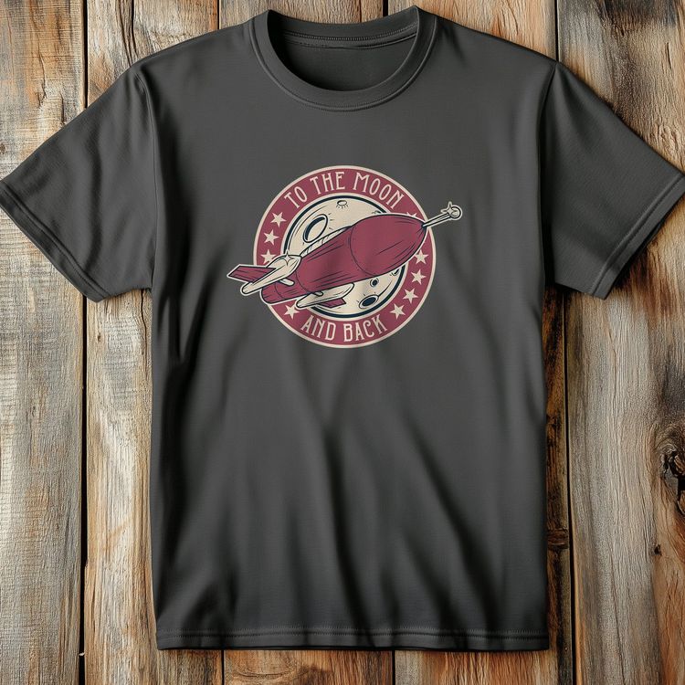 OuterSpaceFont_10 Rocket T-Shirt