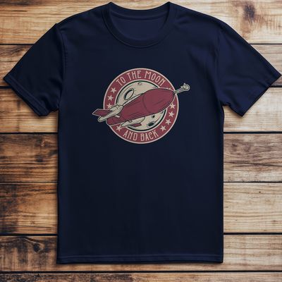 OuterSpaceFont_10 Rocket T-Shirt 7