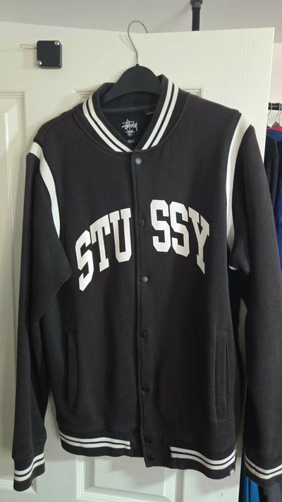 Stussy Black Varsity Jacket