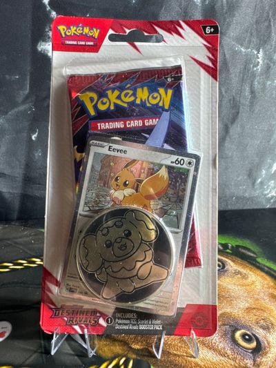 Pokémon Trading Card Game Booster Pack With Eevee Card And Pin