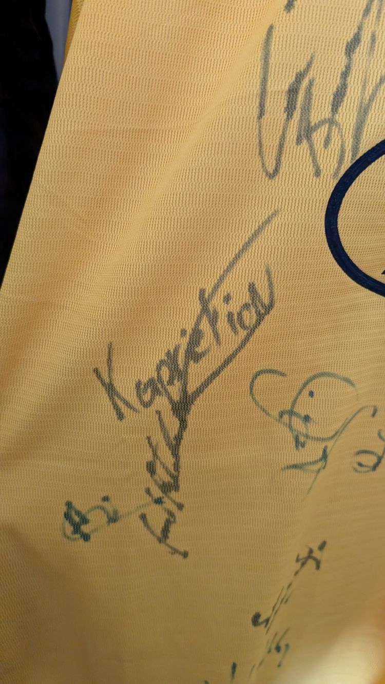 Bolton Wanderers  1998-1999 away Yellow signed obraz 6