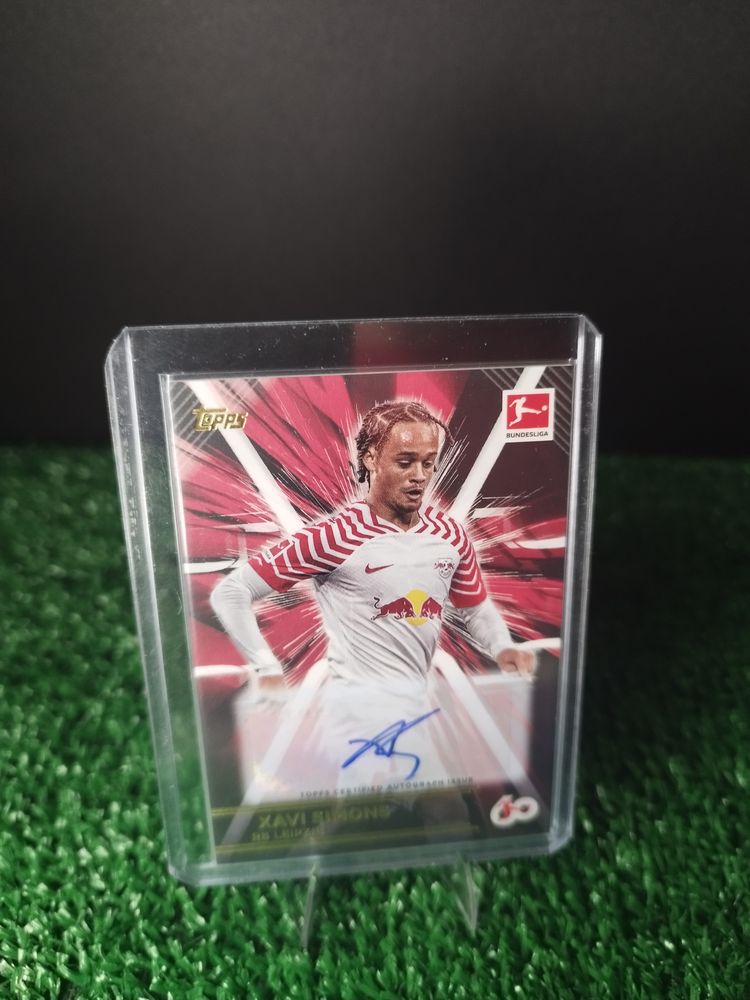 Xavi Simons Auto RB Leipzig 60 Years Topps 2023-24