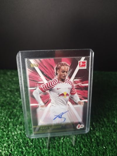 Xavi Simons Auto RB Leipzig 60 Years Topps 2023-24