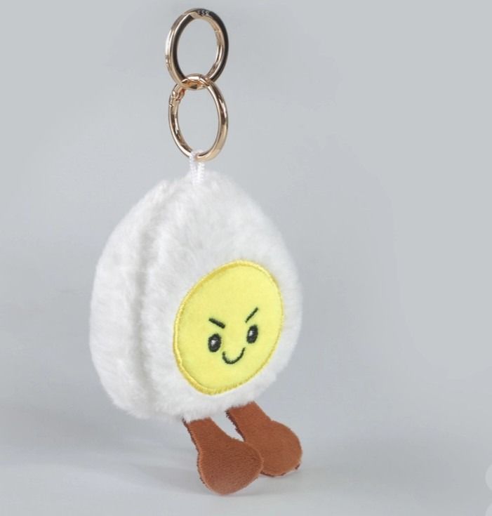 Immagine di Plush Boiled Half Egg Bag Charm By Bessie London  3