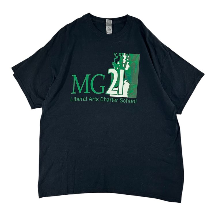 Black Graphic T-Shirt With Mg21 Liberal Arts Charter School Logo