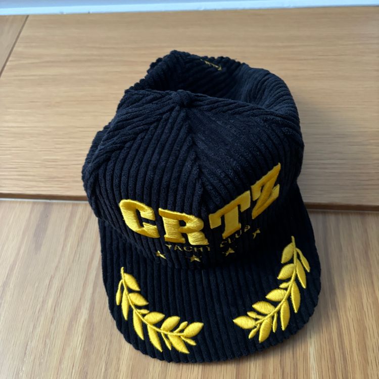 Corteiz Corduroy Cap With Yellow Embroidery