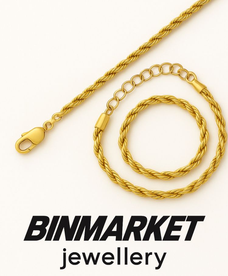Binmarket Gold Chain Necklace