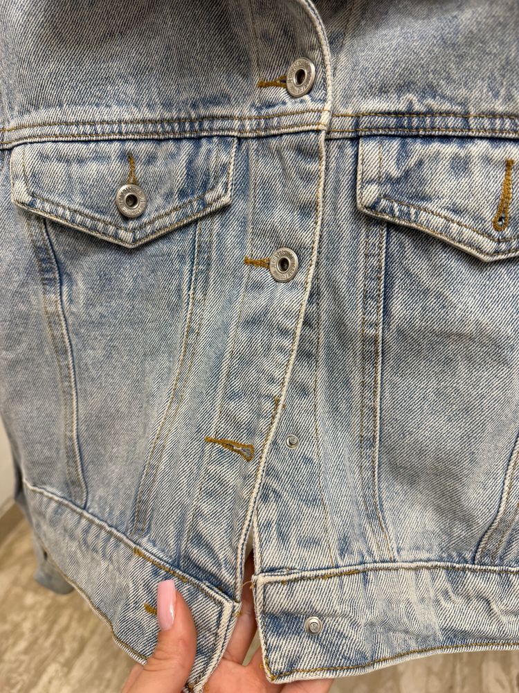 Light Blue Denim Jacket obraz 2