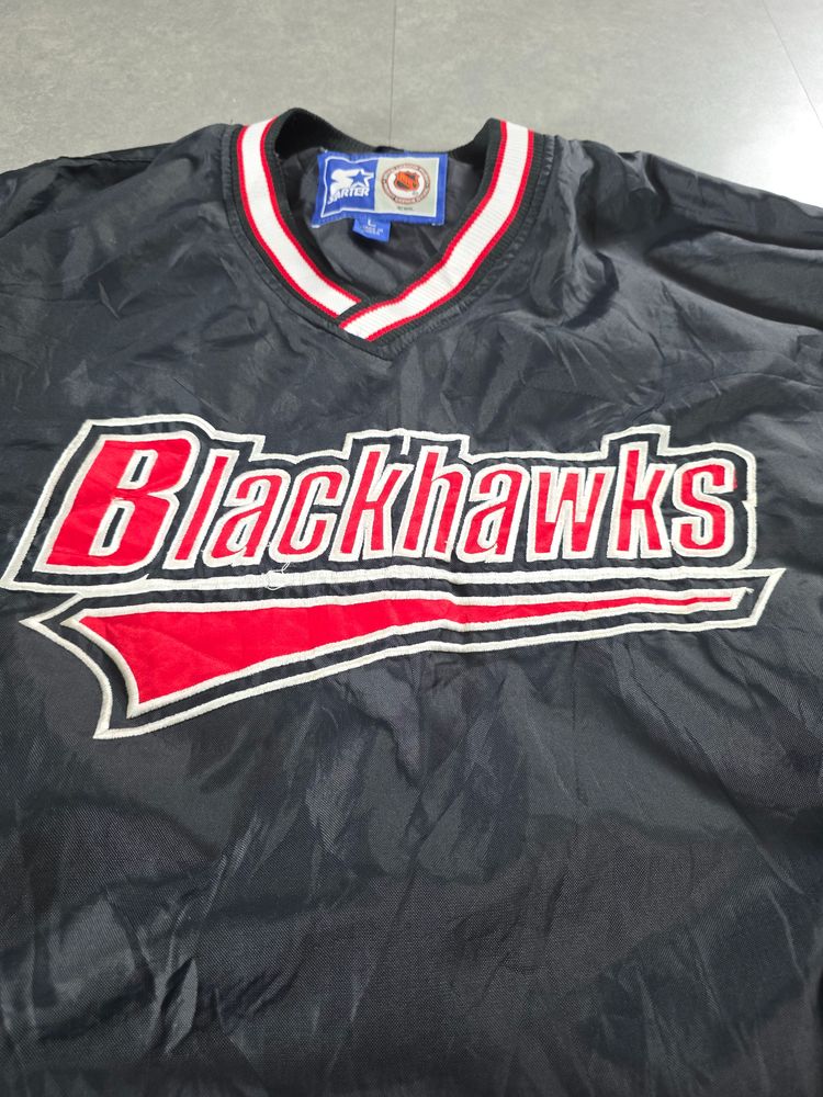 Starter Blackhawks Nhl Pullover Jacket obraz 4