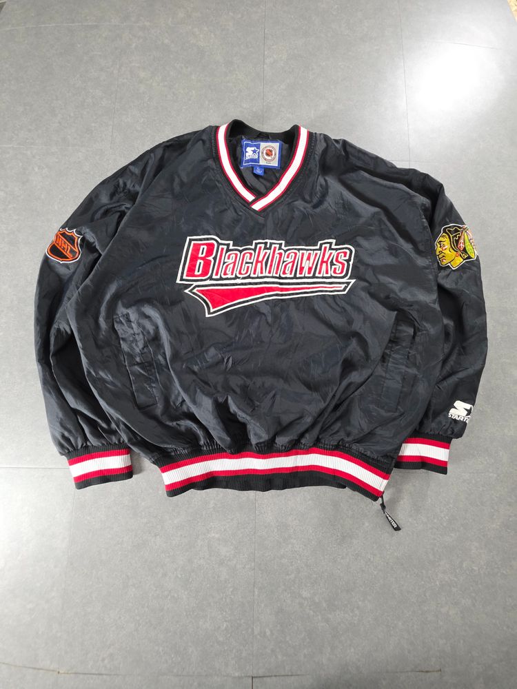 Starter Blackhawks Nhl Pullover Jacket obraz 1