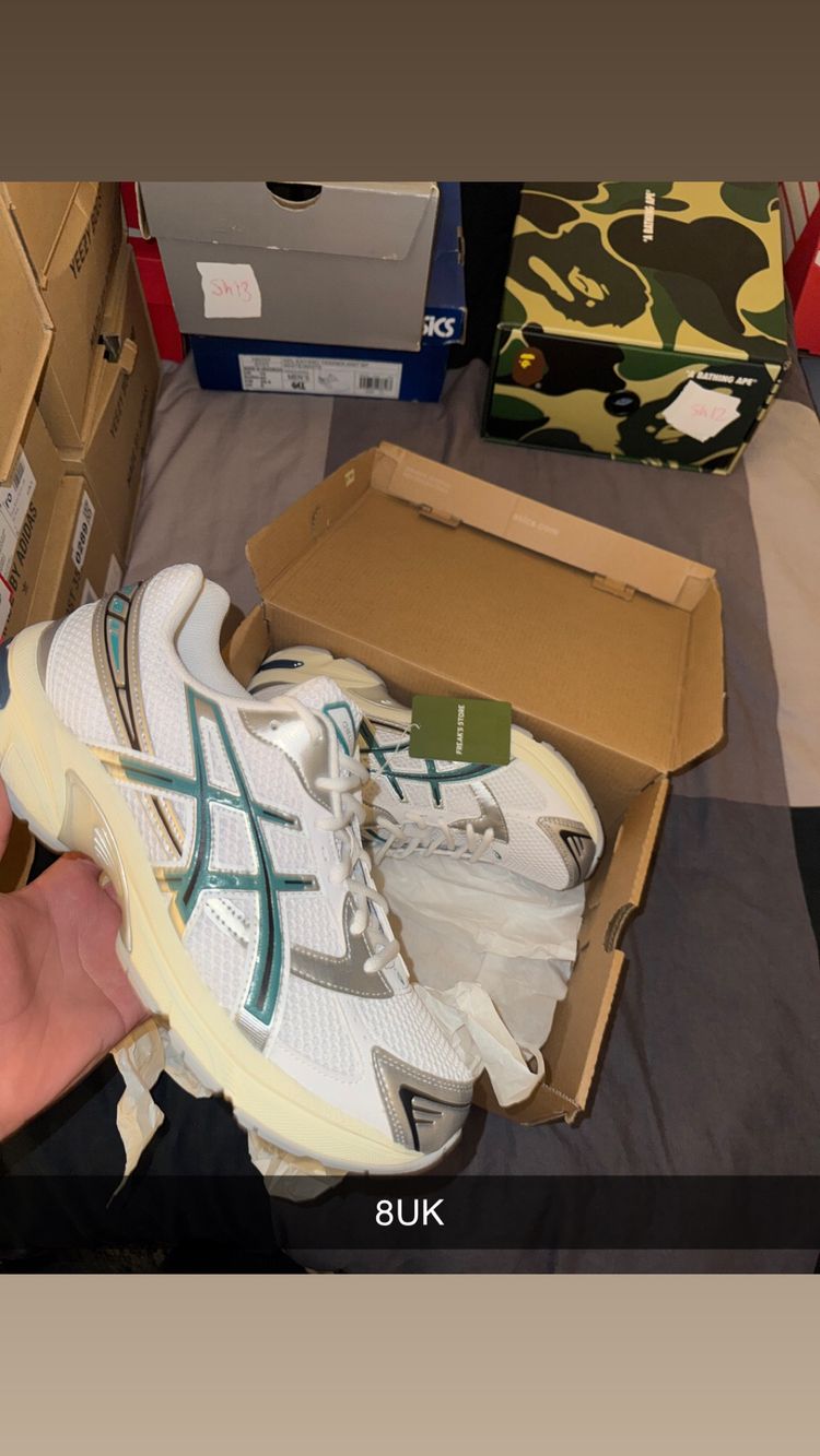 ASICS Asics White And Green Sneakers product image