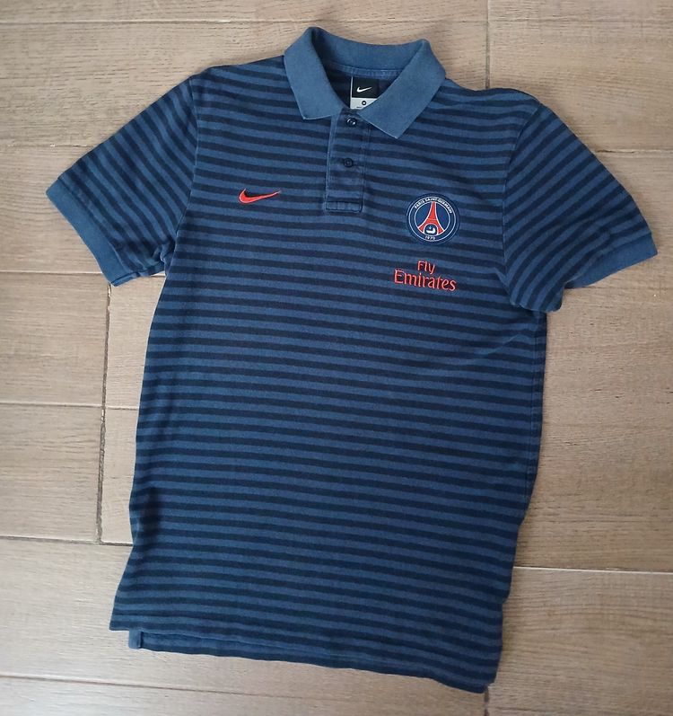 Nike Paris Saint-Germain striped polo shirt