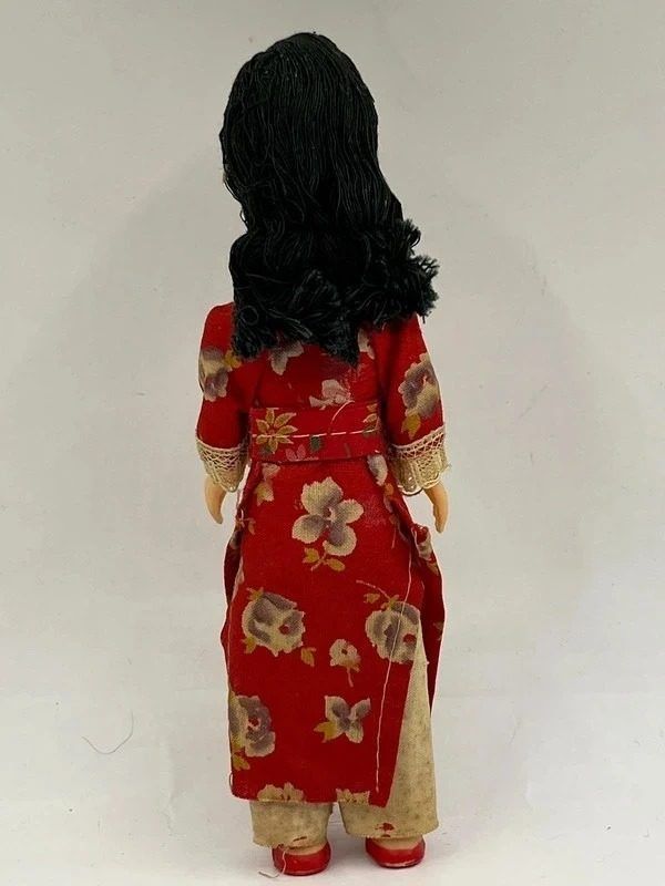 Doll In Red Floral Dress image 2