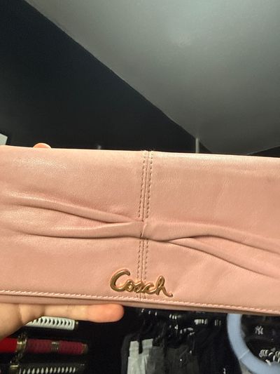 Coach Pink Leather Wallet
