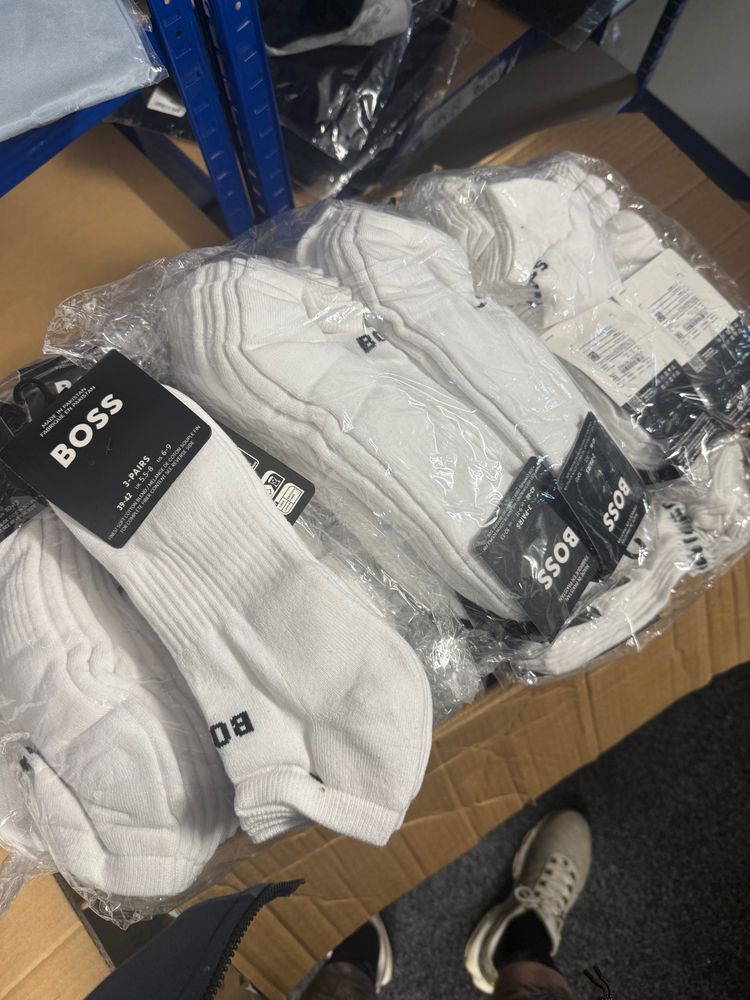 Boss White ankle socks 5-8 