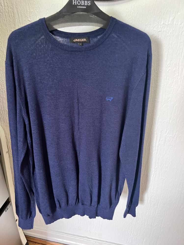 Jaeger Blue Sweater large 