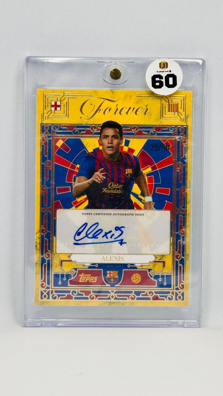 AUTO /50 - Alexis Sánchez - Barcelona - Gold - Topps Forever FCB