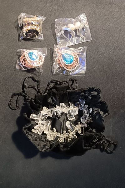 Assorted Costume Jewelry Set With Storage Box And Pouches 6