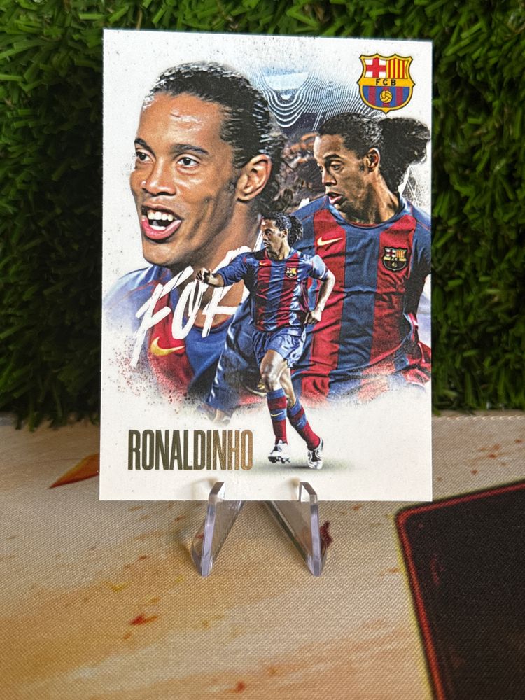 Ronaldinho Barcelona Football Card obraz 1