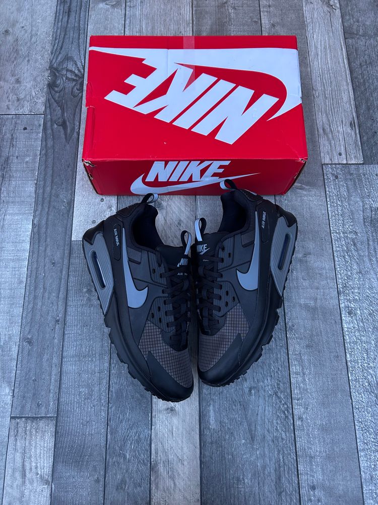 Nike Air Max 90 Drift Trainers - ‘Black Cool Grey’ - Size UK 9  7