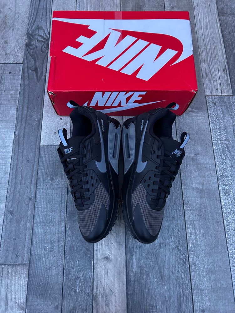 Nike Air Max 90 Drift Trainers - ‘Black Cool Grey’ - Size UK 9  6