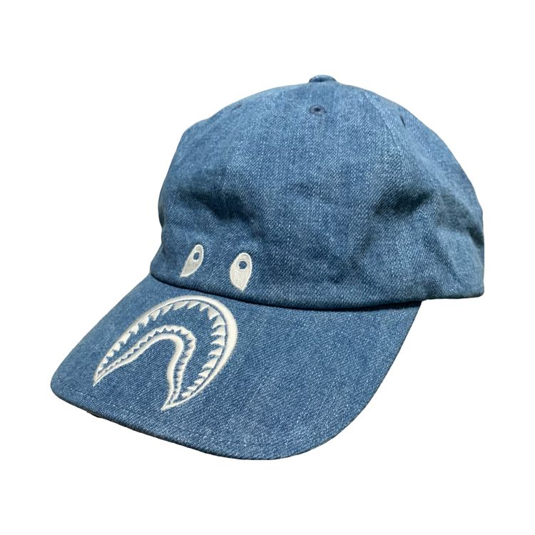 Bape Cap Shark Denim Panel Cap Light Indigo Blue 2019 image 1