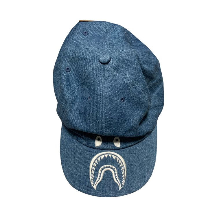 Bape Cap Shark Denim Panel Cap Light Indigo Blue 2019 image 7
