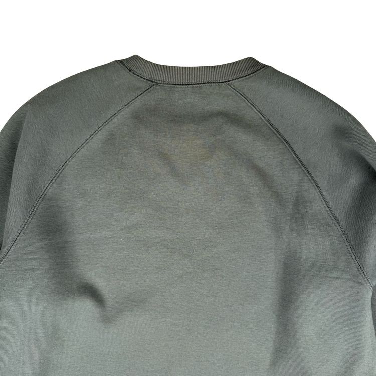 Immagine di Carhartt Sage Green Thick Cotton Blend Crew Neck Jumper - Small 5
