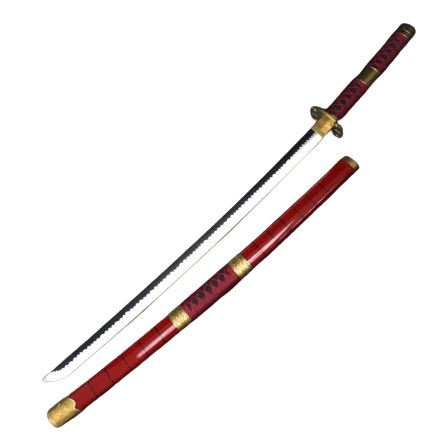 One Piece Sword Sandai Kietsu Sword LED Light Up Sword Cosplay Prop Replica Wood image 3
